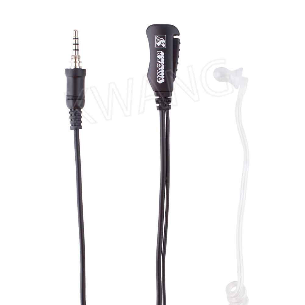 KYOWA ไมค์พร้อมหูฟัง FBI ใช้สำหรับวิทยุสื่อสาร VX-7R สีดำ